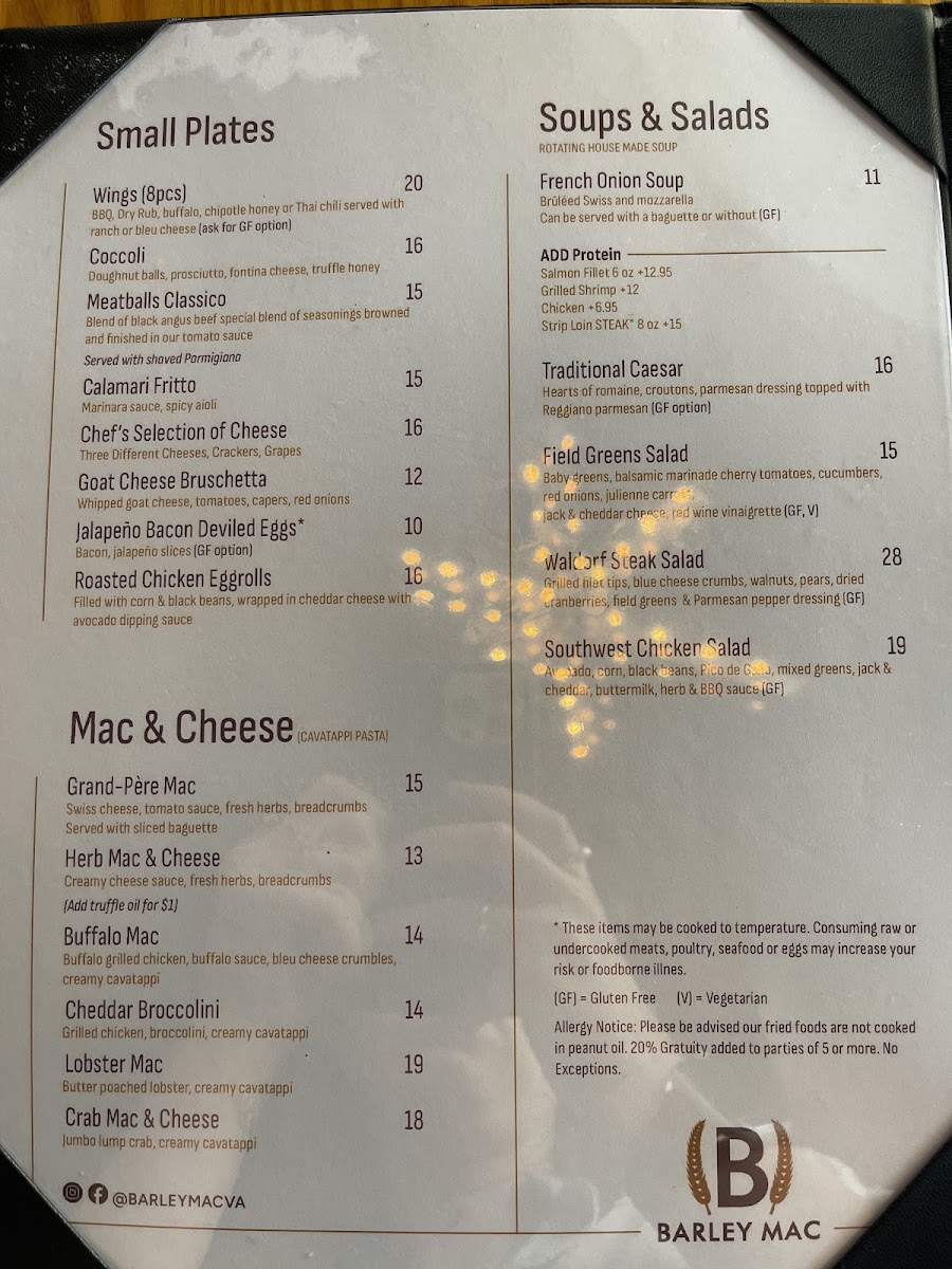 Barley Mac Menu - Image 4